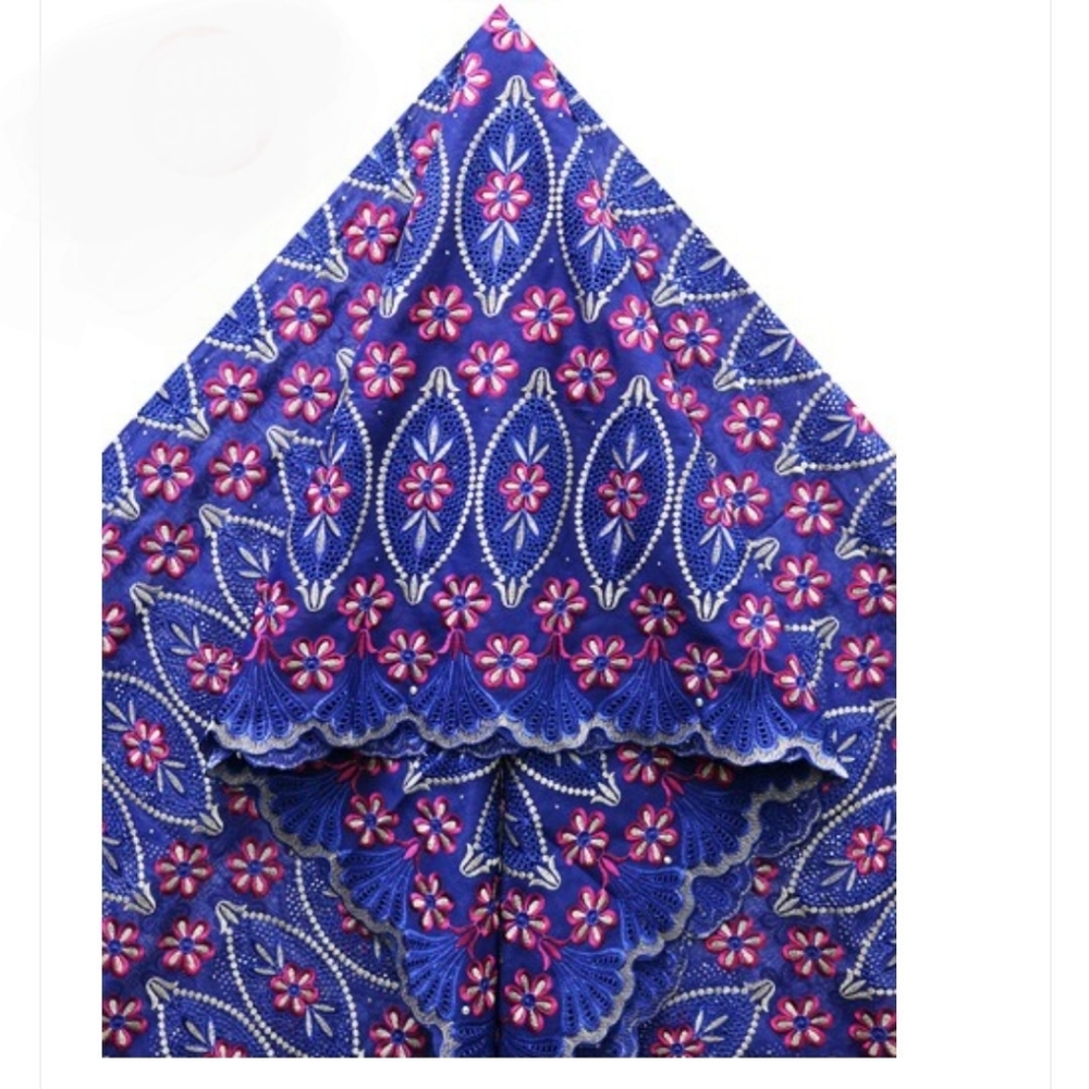 Big Perforated Voile Lace Fabric